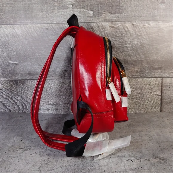 Marc Jacobs Red Leather Backpack - Picture 3 of 12
